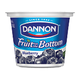 Dannon&nbsp;Fruit On The Bottom Yogurt&nbsp;7 Benefits Blueberry Lowfat Full-Size Picture